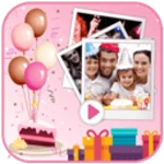 Logo of Birthday Video Maker android Application 